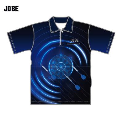 China custom made polyester personalized team pocket sublimation blanks ladies dart shirts dart shirt for sale