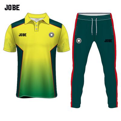 China New Pattern Antibacterial Sublimated Australia Cricket Jersey Custom Design Jersey Cricket Kit For Boys Only 1 Piece for sale