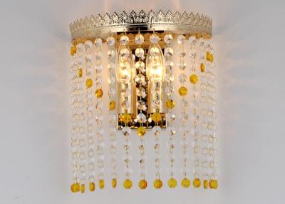 China Iron Crystal Interior Wall Lights Living Room L230* S140 * H310 for sale