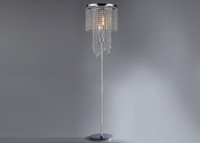 China Crystal Bead Curtain Modern Floor Lamps For Reading / Show Window for sale