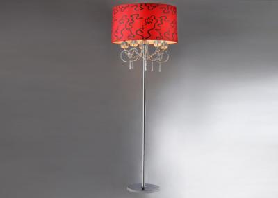 China Red PVC Covering Wedding Contemporary Floor Lamps For Living Room for sale