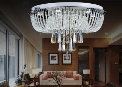 China Modern Round Crystal Ceiling Lights 30w LED For Dining Room / Living Romm Decoration for sale