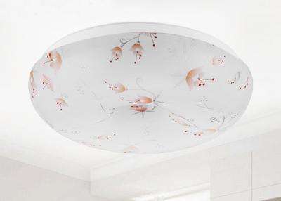 China Eco Fiendly LED Acrylic Ceiling Lights 18W With Orange Flower Pattern 1400LM for sale