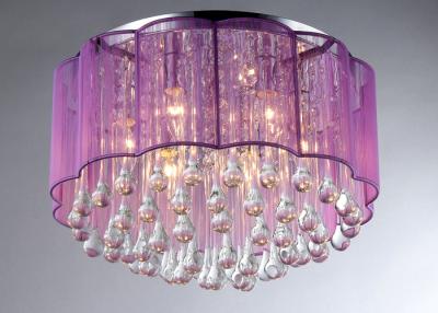 China 6 Lights Modern Crystal Ceiling Lights Fixtures E12 For Bedroom for sale