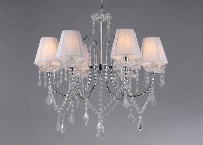 China Candelabro de cristal luxuoso interior das luzes européias do estilo 6, máscara branca da tela à venda