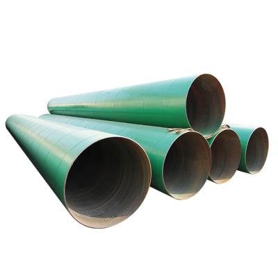 China Fluid welded steel pipe api 5l ssaw anti-corrosion round steel pipe with powder epoxy for sale