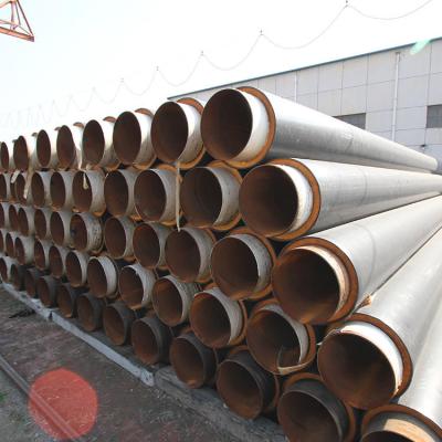 China Pipe BS EN253 DN150mm Liquid Standard PU Foam Insulated HDPE Pipe Jacket Prefab Heat Insulation pe insulated water pipe for sale