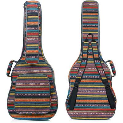 China Waterproof Customize Musician Violin Transit Protect Carrier Cover |Vintage Bohemian Guitar Backpack 4012 Inch Single Gig Guitar Bag for sale