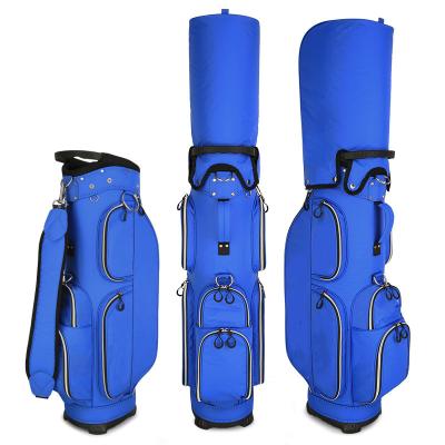 China Custom Logo Embroidery Waterproof Nylon Lightweight Outdoor Sports Staff 14 Way Golf Bag For Men Golf Bags for sale