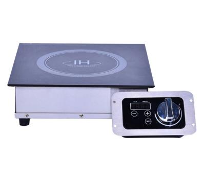 China Commercial Supplying Equipment Stainless Steel Convenient Touch Control Switch Built In Round Induction Cookers for sale