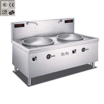 China New hotel kitchen appliances commercial induction cooker with two burner cooker for sale