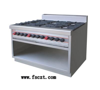 China Commercial range of hotel gas cooking with six burners for sale