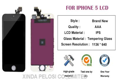 China Tela de vidro da substituição de Iphone da retina, painel LCD de Iphone 5 da definição 1024*768 à venda