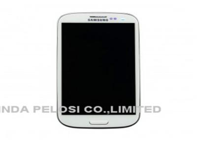 China Tela táctil branco azul de Samsung S3 LCD e tela capacitiva do conjunto do digitador à venda