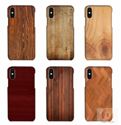 China Customized Wood Printed mobile phone shell For iPhone X , 3D sublimation blank phone case for iphone 10 for sale