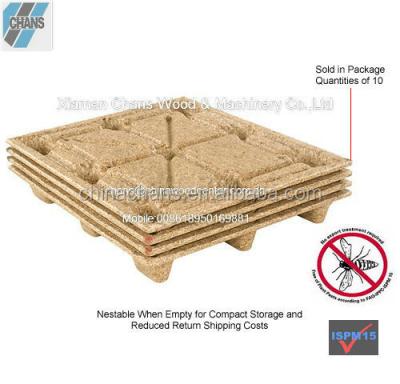 China European Compressed Baler Single Faced Wooden Pallet for sale