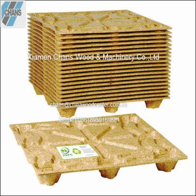 China Fumigation Free Wooden Pallet Single Faced Hot Selling Compressed Wooden Pallet Machine for sale