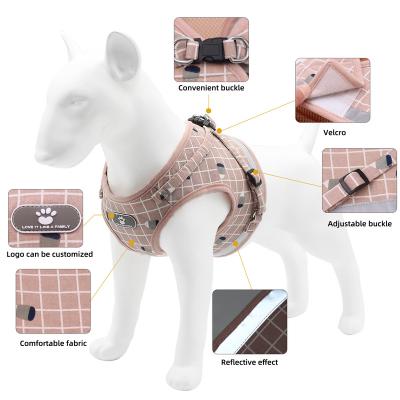 China Wholesale Custom Reflective Reflective Pet Grooming Vest Winter Set Winter Harness Chest Harness White Cooling Dog for sale