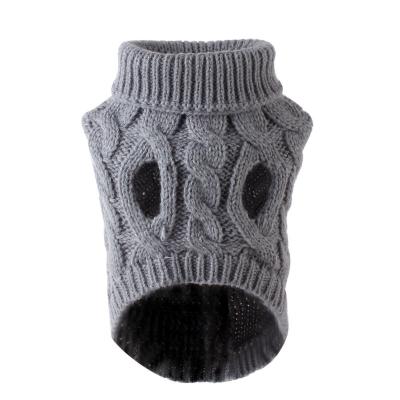 China 2022 Stored Winter Warm Small Designer Cat Knitting Sweaters Apparel Flowers Outfits Cute Ruffle Style Dog Sweater Korean Pet Clothes for sale