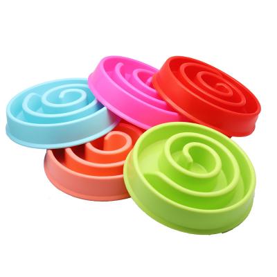 China Portable Silicone Pets Rolls Double Bowl Cutomatic Recycled Products Pet Slow Feeder For Dog for sale