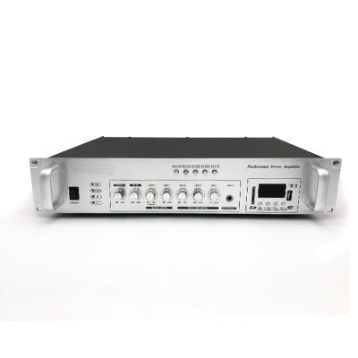 China SALE HOT Broadcast PA Background Music System Constant Voltage 120 Watt Amplifier 5 Separation Switch USB Power Amplifier for sale