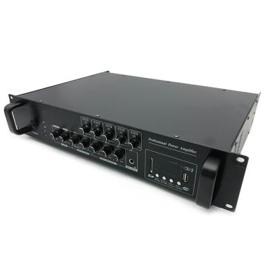 China Professional constant volume public separation 5CH address system power amplifier background music RTS system RTS voltage 650W power amplifier for sale