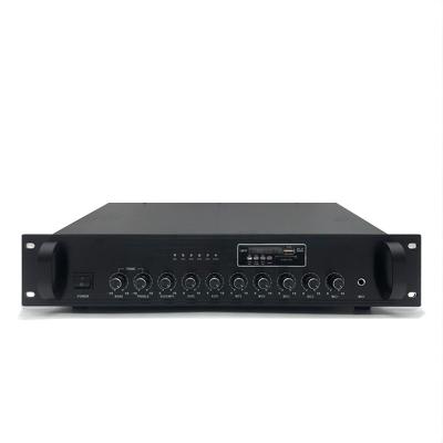 China 01B Professional Public Amplifier Mixer Address System AUX/MP3/FM Broadcast Pre for sale