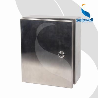 China SAIPWELL Hardware IP66 Stainless Steel Small Box Metal Box High Quality Outdoor Electronic Waterproof Enclosure for sale