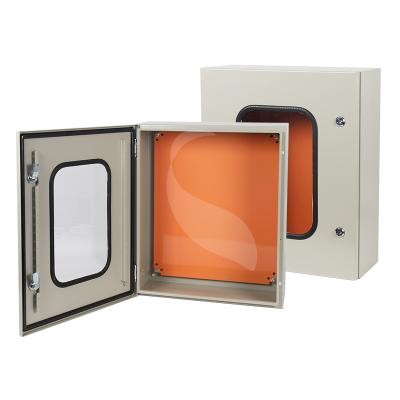 China IP66 Waterproof Metal Plexiglass Door Wall Mount Enclosure SPT-403020 400*300*200mm for sale