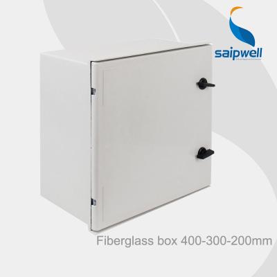 China Saip Hot Sale IP66 Waterproof Fiberglass Terminal Box Outdoor Electric Enclosures 400*300*200mm Fiberglass / (SMC) Outdoor Electric Enclosures for sale