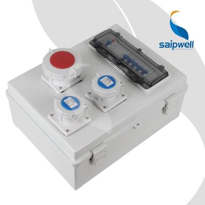 China SAIP / SAIPWELL High Quality Waterproof Socket Box Power Distribution Enclosure for sale