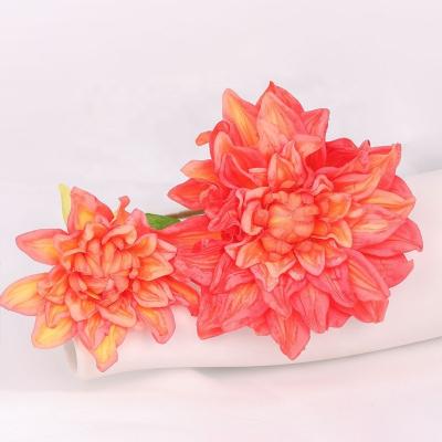 China 2022 Simulated Dahlia Artificial Flower Home Decoration Cloth+plastic+iron Yarn Factory Whosale Real Touch Silk Flower Real Touch for sale