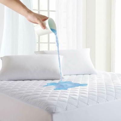 China Antistatic Quilted Waterproof Waterproof Mattress Protector Super Soft Waterproof Mattress Pad for sale