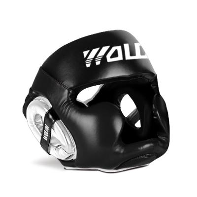 China Boxing Headgear, Muttahida Majlis-e-Amal Leather Headgear, Main Guard Sparring Helmet XS/S/M/L/XL Fighting UFC for sale