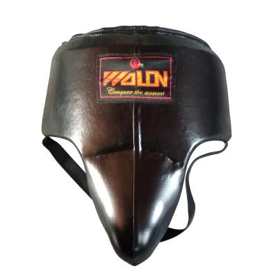 China High Quality Martial Arts Muay Cup Groin Thai Boxing Leather Protection Karate Protectors for sale