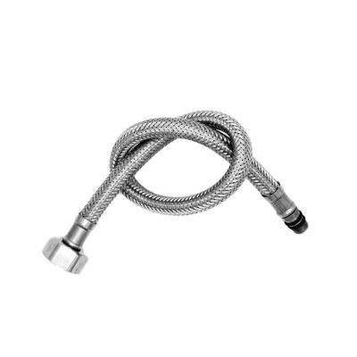 China Factory supply modern stainless steel wire metal braided hose, knitted flexible hose for toilet and angle valve for sale