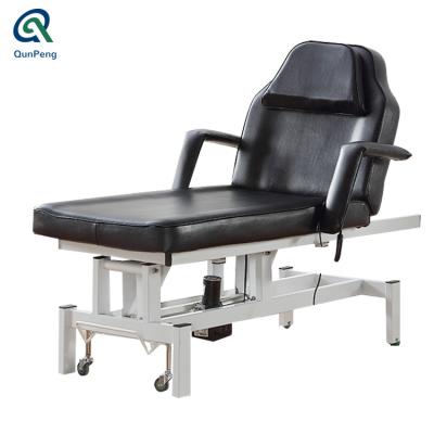 China Popular Black Adjustable Bed Massage Care Beauty Chair Tatoo Treatment Facial Bed for sale