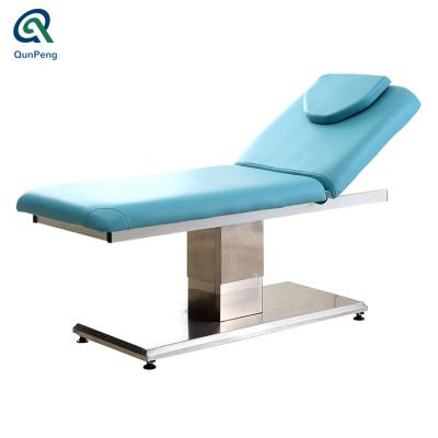 China Salon popular high quality beauty massage stainless steel facial bed/electric facial massager beauty bed for sale