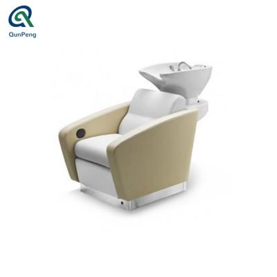 China Elegant Massage Salon Furniture Shampoo Bowl Chairs Shampoo Chair Bed Basin for sale