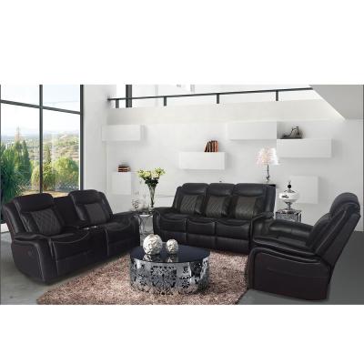 China (Other) Adjustable Leather Gel Recliner Sofa Set 3+2+1 Reclining Living Room Sofa for sale