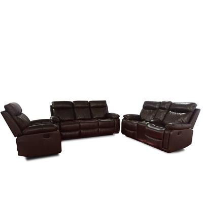 China (Other)European style living room furniture adjustable sofa set modern leather sofa recliner sectional sofa for sale