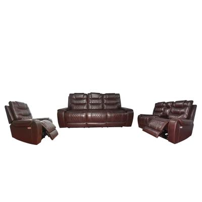 China Reclining Electric Home Theater Power Recliner Theater Furniture Cinema Sofa With Fold Down Table for sale