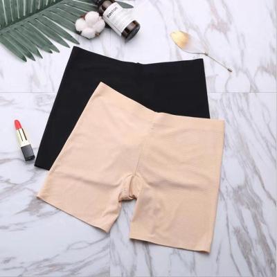 China Women Breathable Boxer Briefs Summer Lace Seamless Ice Silk Breathable Panties For Ladies Womens Anti-Glare Safety Pants Panties for sale