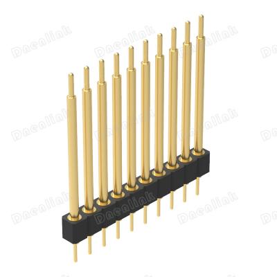 China PCB Dnenlink.2.54mm Machined Male Single Straight Pin Header Row H3.00mm DIP for sale