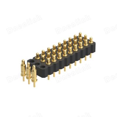 China Pitch Dnenlink 2.00mm Male Header Pogo Male Pitch Row H2.5mm DIP Straight Type Triple Male Connector for sale