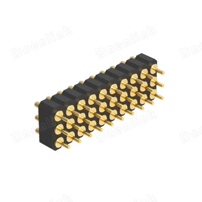 China Straight DIP Row H2.5mm Pitch Dnenlink 2.00mm Male Header Connector Pogo Male Connector Triple Straight Type for sale