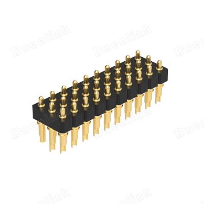 China PCB Dnenlink 3.00mm Pitch Triple Row H2.5mm Male HeaderSolder PogoPin Header Connector for sale