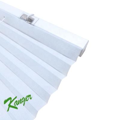 China Pleated Modern Kanger Blinds Color White Light Filtering Fabric Shade for sale