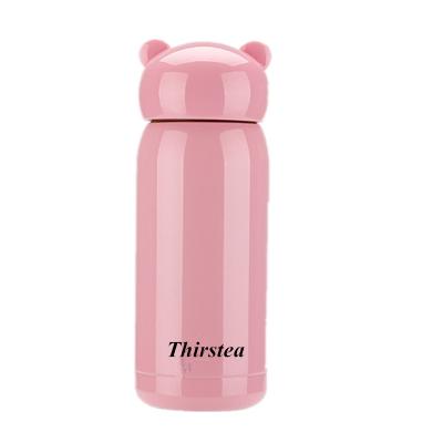 China 2021 TOP Business Kids Cute Animals Cartoon Sets Stainless Steel Thermos With Lift Rope for sale