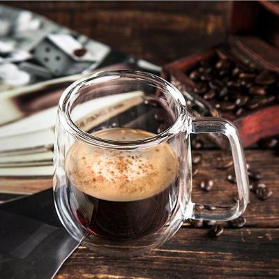 China Double 250ml Wall Glass Coffee Tea Water Bottle Milk Tea Cups.../Mugs/Drinking Glasses Cup for sale